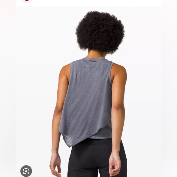 Lululemon Sweetest Day Layered Tank Top size 0 gray - Picture 2 of 8